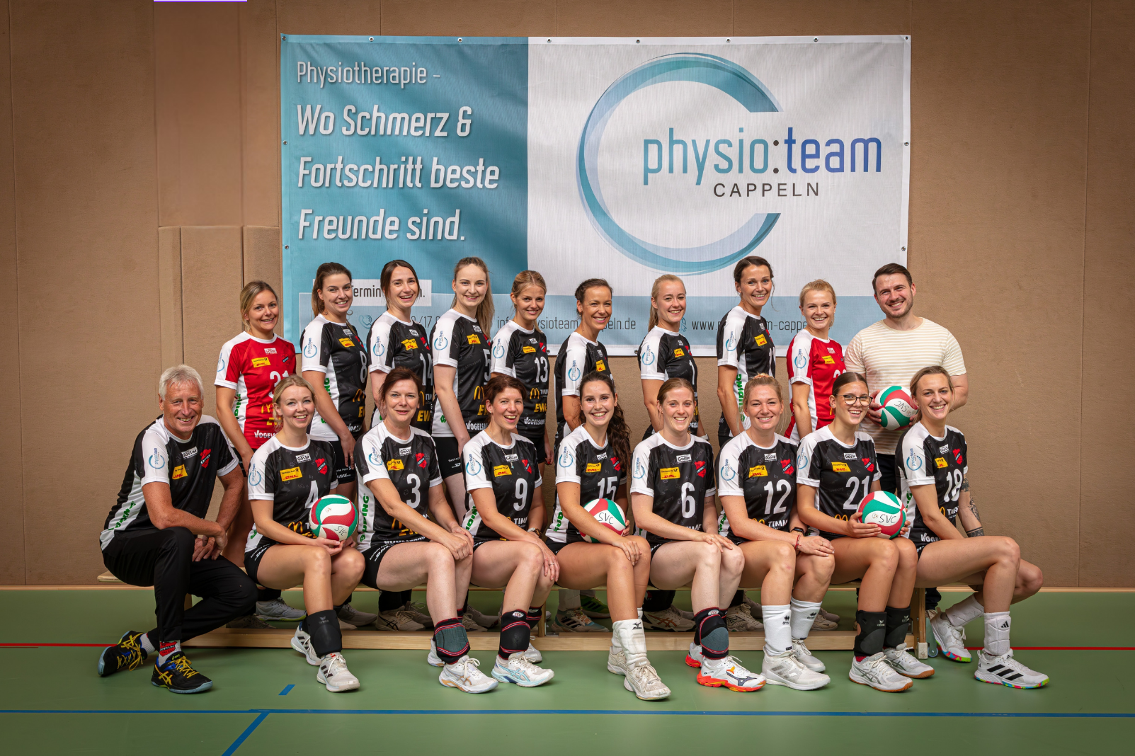 Mannschaftsfoto-Volleyball